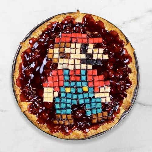 Nintendo Pies made by Jessica Leigh Clark-Bojin