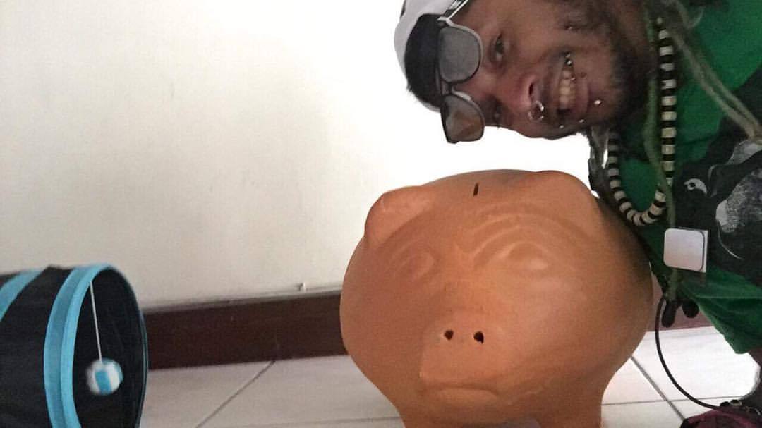 Giant piggy bank aka marrano saving up to buy me a bus any donations will be appreciated