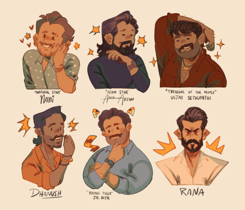 Drew Some My Fave South Indian Actors (>