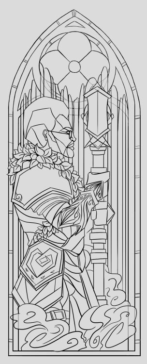 setius-art:  lines :V WIP gw2 commissiontook a bit longer cause I was messing around with some buddies~