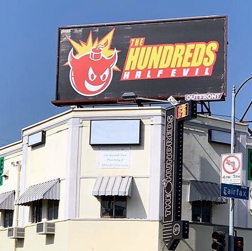 My First Billboard™️@thehundreds @halfevilco Evil Adam Bomb on Fairfax for the world to see! ⚠️ made