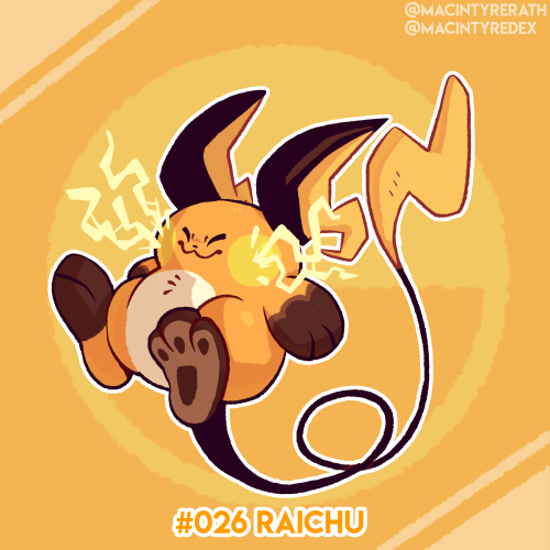 New Pokédex entry added!no.026 Raichu