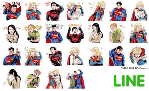 I drew Superman family for LINE stamp! enjoy! :) [LINEスタンプSuperman] スタンプ40点描かせて頂きました。 twitte