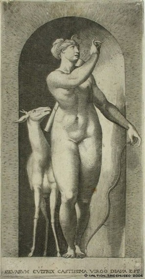 Gian Jacopo Caraglio (1505 - 1565 )“Thetis; Opis; Diana; Ceres; Juno; Pallas Athene; Venus; Proserpi