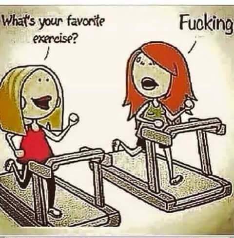 okiegeek:  forhispleasures:  I am a particular fan of group exercise. You?  Group