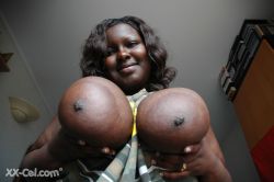 chocolatehoneybunny:  BIG AFRICAN TITTIES PERFECT 4 SUCKING :-P