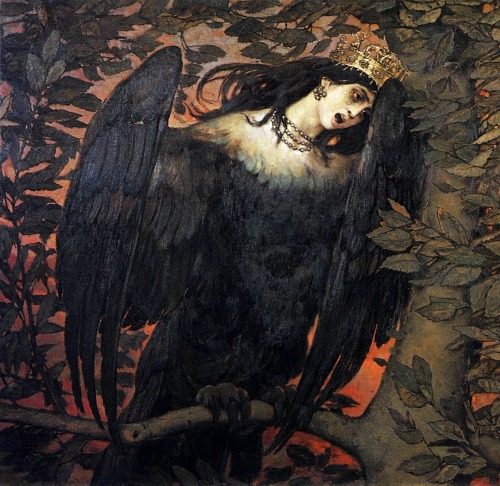 aqua-regia009: Sirin and AlkonostThe Birds of Joy and Sorrow, 1896.By Viktor Vasnetsov (1848-1926)