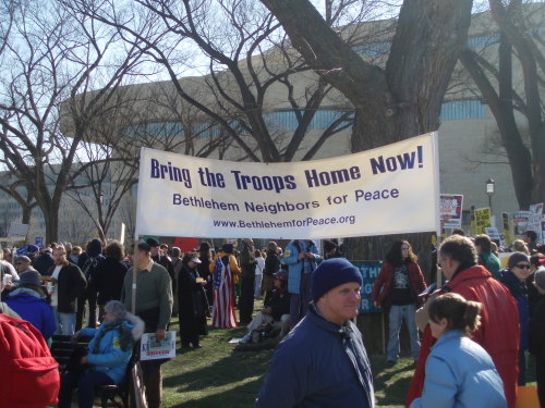 “Bring the Troops Home Now,” Anti-Iraq War Demonstration, National Mall, Washington, DC, January 200