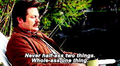 blamesteve:Fishing relaxes me. It’s like yoga, except I still get to kill something.