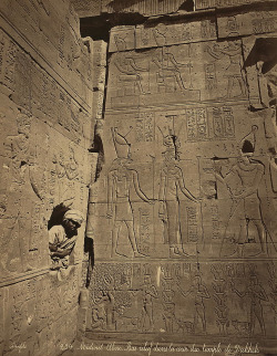 Humanoidhistory:  Bas-Relief In The Courtyard Of The “Temple De Dakkeh” At The