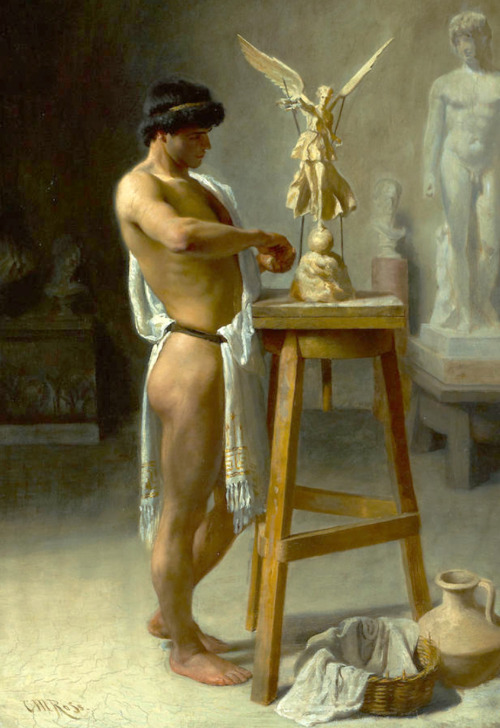 antonio-m:“In the Sculptor’s Studio”, by Christian Meyer Ross (1843–1904).