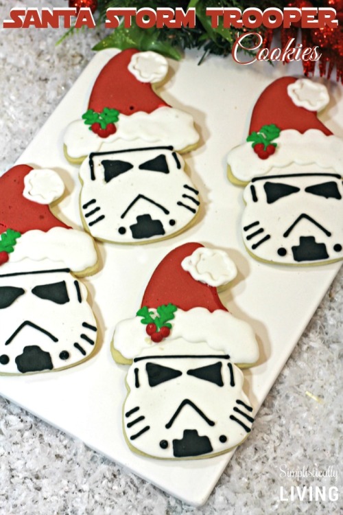 DIY Santa Storm Trooper Cookies from Simplistically Living.Nothing says “Happy Holidays!” like servi