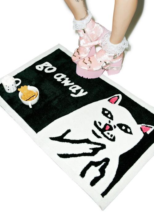 hexlibrisofficial: RIPNDIP Go Away Rug PLS stay out! This amazing rug tells people they can take a h