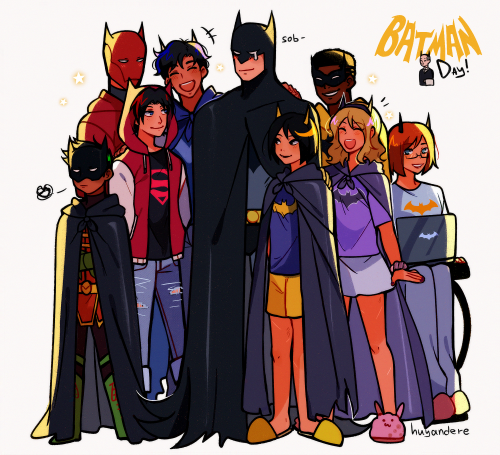 huyandere:it’s dressing up as bat-dad party! happy batman day everyone! 