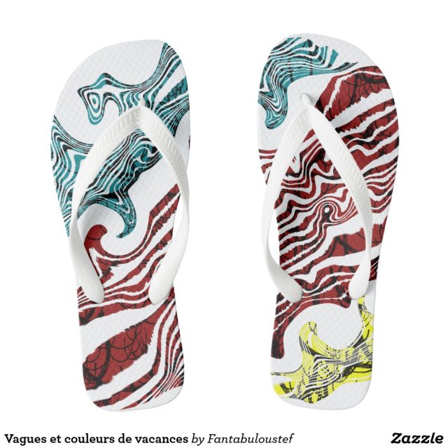 Waves and holiday colors flip flops - Creative, Thong-Style Hawaiian Beach Sandal DesignsBuy This Design Here: Waves and holiday colors flip flops

See All Creations by Fashion Designer: Fantabuloustef

When the beach, lake, swimming pool or backyard is calling, these awesome Hawaiian style flips flops are a fashionable answer!
Live, work and play with your feet enjoying maximum freedom and ventilation. Life really is a tropical beach in these sandals.

Product Information for Waves and holiday colors flip flops:
- Thong style, easy slip-on design
- Choose between 2 different footbeds and 4 different strap colors
- Similar to Havaianas®
- 100% rubber makes sandals both heavyweight and durable
- Cushioned footbed with textured rice pattern provides all day comfort
- Made in Brazil and printed in the USA #sandals#shoes#footwear#fashion#sand#style#beach#beachgirl#ootd#summer#flip flops#casual