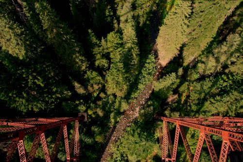 Riding the old railway bridges of Montana