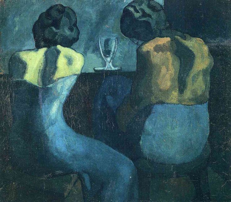 having-it-all:  Pablo Picasso  Two women at a bar, 1902