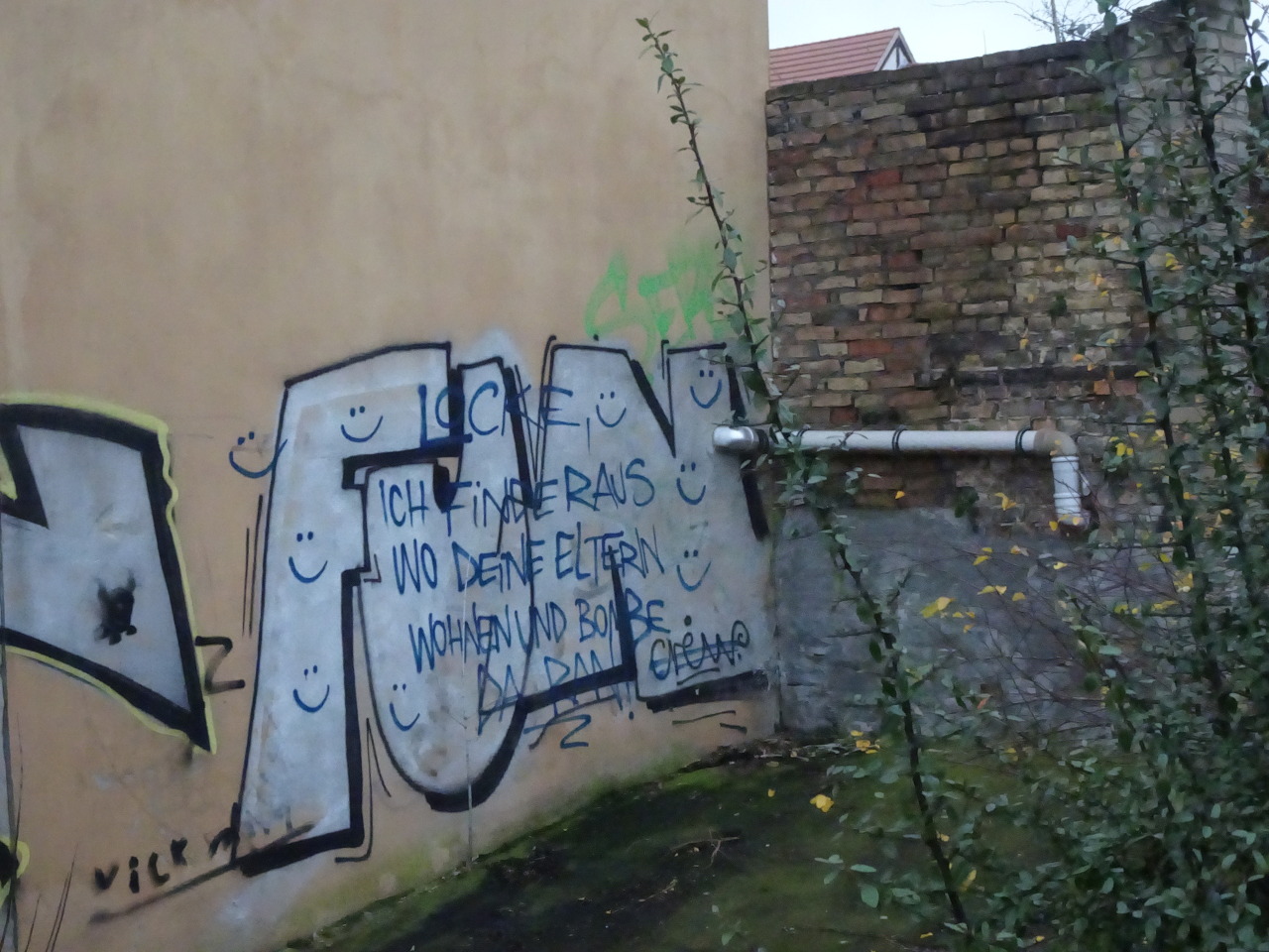 brandenburg 2021 #fun#gecrosst #locke ich finde raus wo deine eltern wohnen und bombe da dran  #brandenburg an der havel #graffiti