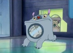 vivvav:  dimetrodone:  rasec-wizzlbang:  dimetrodone:  You can tell by the end of the run of the Lilo and Stitch series that they sortof gave up   The goal of every one of jumbas experiments was to cause mayhem in some way shape or form, from causing