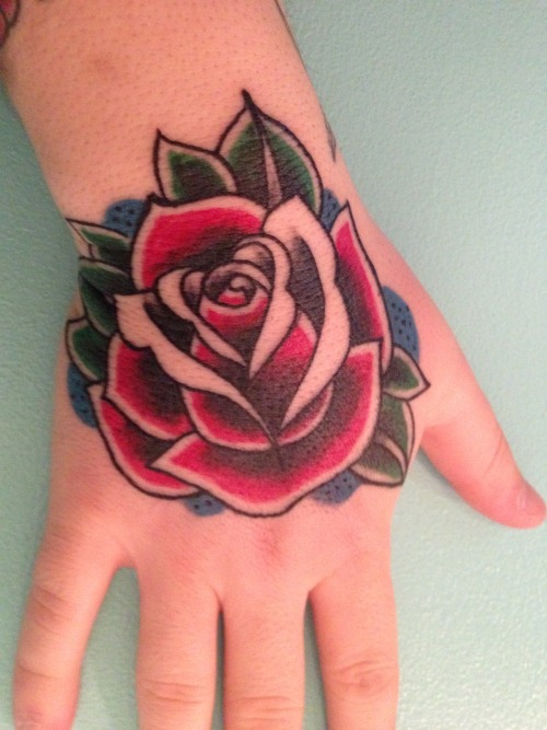 My new hand tattoo! Artist: Boomer Reagan from Drop Dead Tattoos in North Ridgeville, Ohio.