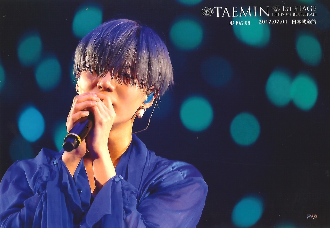 for shinee! — taemin the 1st stage nippon budokan memorial card