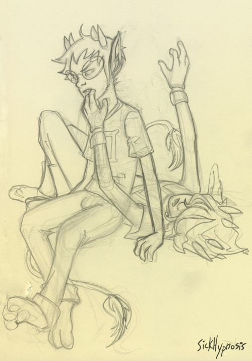 Mituna and Sollux bond.What is personal space?((also soultunes seems like it should be a ship name b