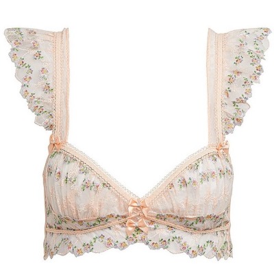 moongloss:FL&LxVS Emma embroidered bustier and thong