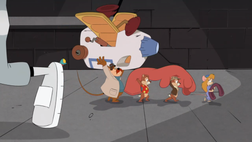 imperfectxiii:Rescue Rangers in today’s new DuckTales. (None of them speak though…