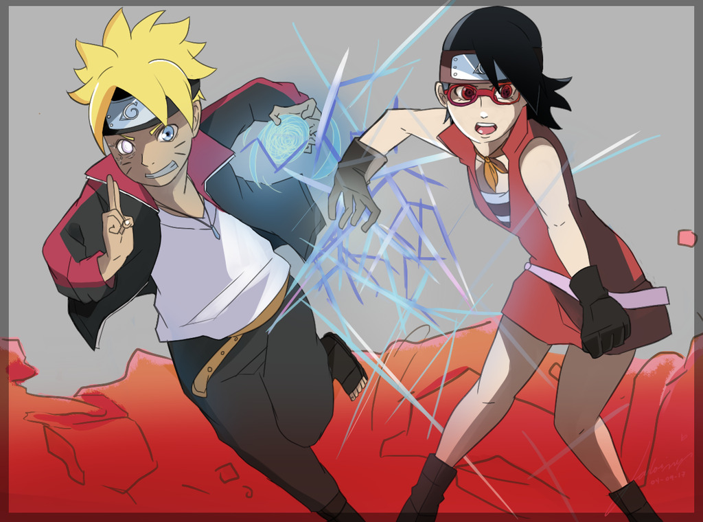 Naruto Kids Boruto And Sarada Boruto Naruto Next Generation