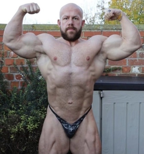 Matt Tofton - He Sure Loves Low Cut Skimpy Trunks! My New Bald & Bearded English Heartthrob!