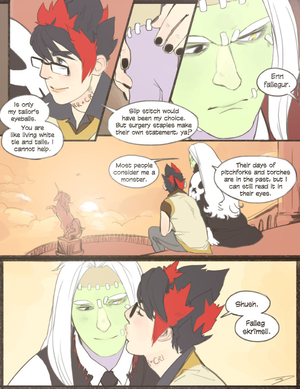 tzysk:  Stein and Brennivin comic page for Gaia’s In Deep Ship CI Gaia Online 