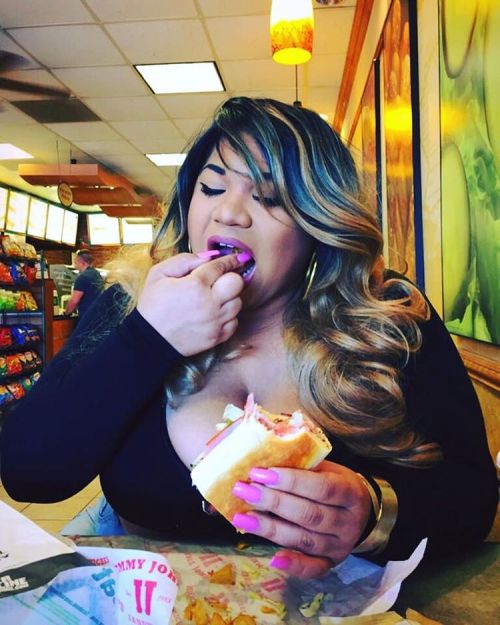 ashleighthelion:#FatandVisible Eating in public for fat folks often means being watched, being berat