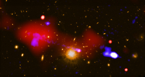 Black Hole Nurtures Baby Stars a Million Light-Years Away : Black holes are famous for ripping objec