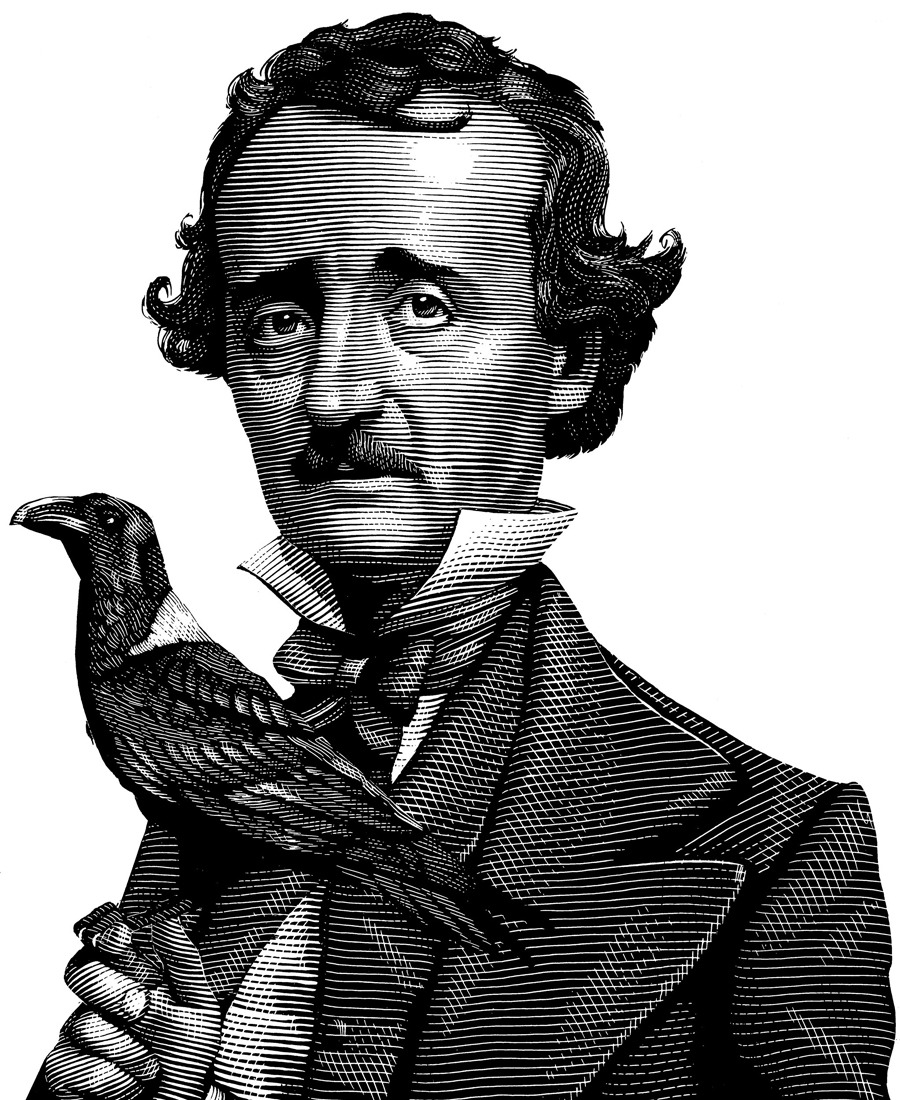 fer1972:  The Raven by Edgar Allan Poe On a day like to day but in 1845, The Raven