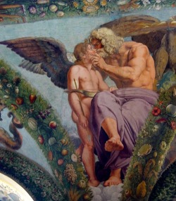 Raphael Sanzio (c. 1480-1534)  Cupid Interceding with Zeus for Psychefrom Psyche’s Loggia Fresco.Villa Farnesina alla Lungara, Rome