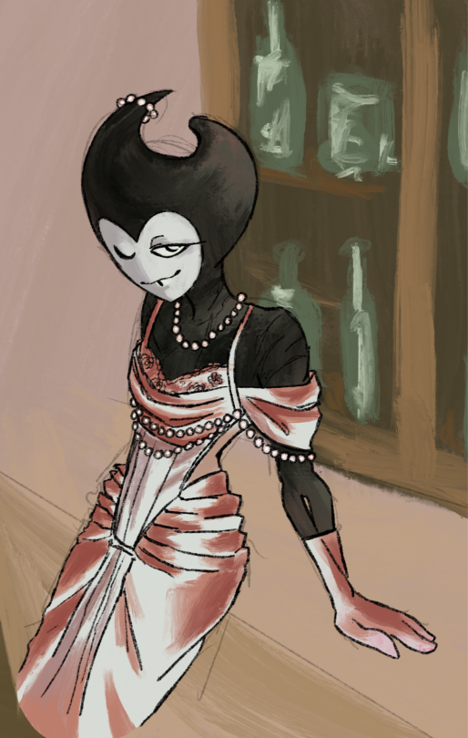 Just Stoli Serving In A Pretty Little Dress