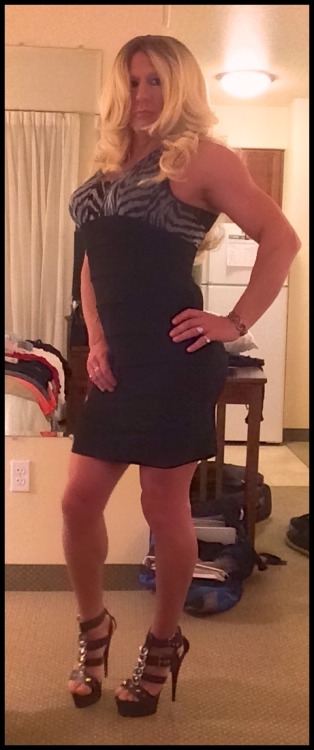 Porn photo trans-amee:  My LBD cocktail dress!