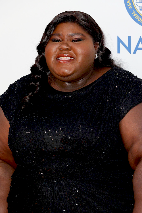 Gabourey Sidibe attends the 47th NAACP Image Awards presented by TV One at Pasadena Civic Auditorium