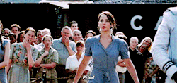 gifhungergames:  Katniss shouting Prim’s name in each movie - requested by @marvelxpotter 