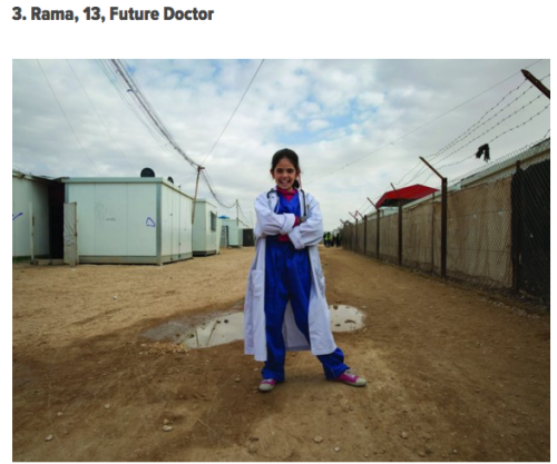 huffingtonpost:  Photos Show Refugee Girls Living Dreams As Astronauts, Architects, Lawyers