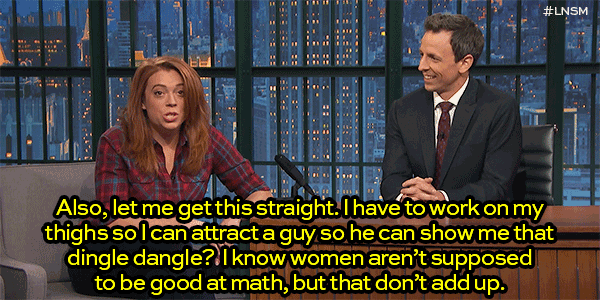 jealously:  thef-bomb:writing-and-ridiculous:latenightseth:Late Night writer Michelle