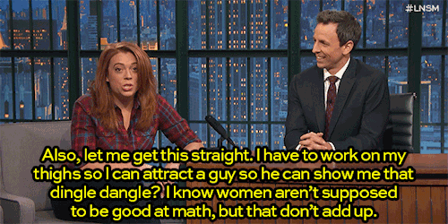 latenightseth: Late Night writer Michelle Wolf offers a female perspective on the difference be