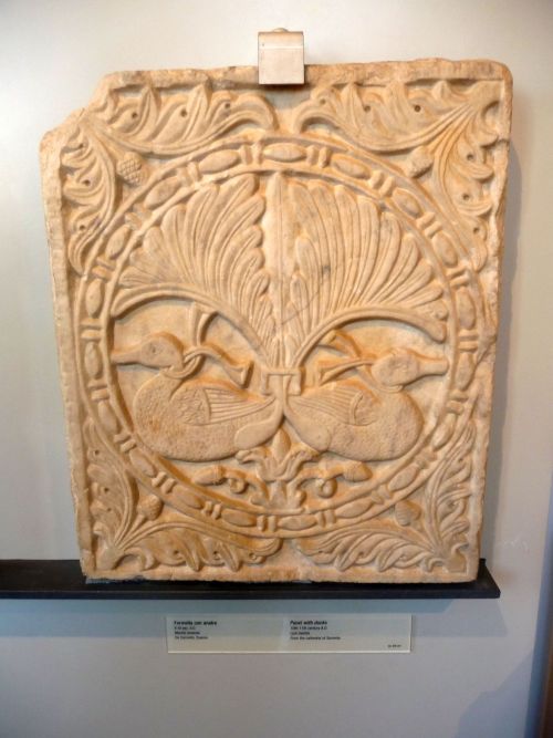 Museo Barracco - A marble panel with ducks * 10th-11th century AD* originally from Cathedral of Sorr