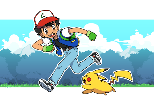 dotemcee:Ash & Pikachu