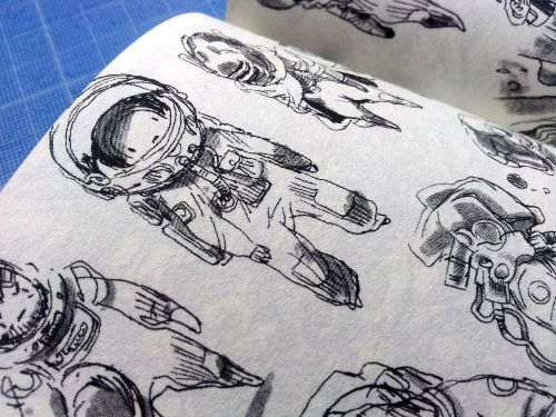 blackyjunkgallery:  BIG CTN update !I will be at CTN next november (booth B53), and for this event we print 2 books ! The first one is “Space Quest”, 50 pages of sketches about space. And the second one is “Girl Anthology”, an anthology of black