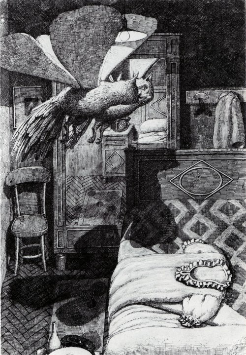 B is for Birthday of Edward who was eaten by cats. Happy Birthday Mr. Gorey! Spectrum Fantastic Art 