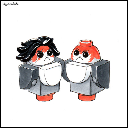 commission for Yananiris on twitter sales of my digital Kylux&amp;Porgs artbook are still open!