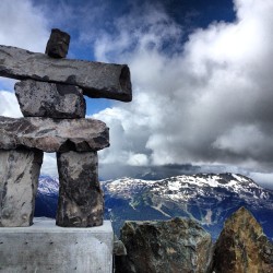 Stone sentinel (Inukshuk at Whistler, Canada)