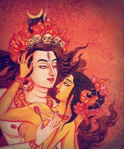 arjuna-vallabha:  Shiva and Parvati by Tanushree