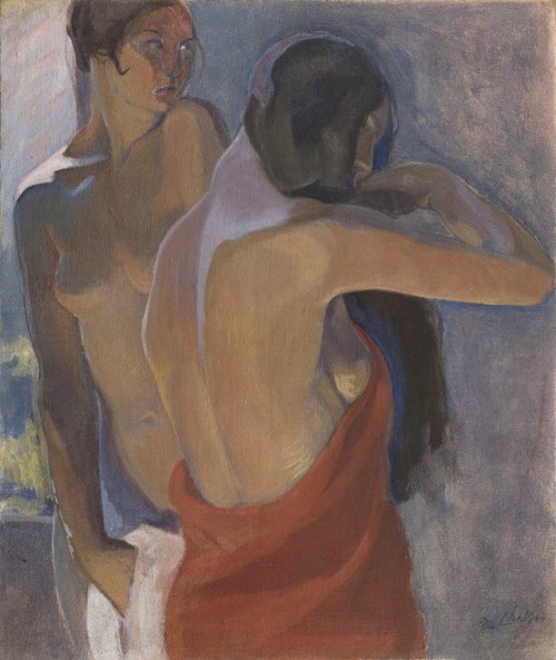 terminusantequem: Elisabeth Chaplin (French, 1890-1982), Two Nudes or Double Self-portrait, c.1918. 